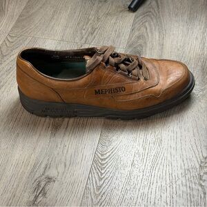 Mephisto Runoff Shoes US 8.5 EU 6 Brown Leather Air Bag System Comfort Walking